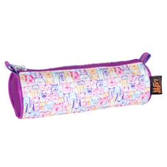 Jouet-Trousse ronde en tissu imprimé animaux spa