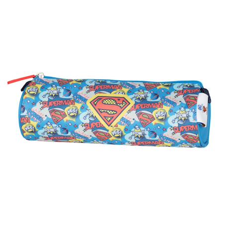 Garçon-Accessoires-Fourniture scolaire-Trousse-Trousse ronde superman dc comics 22 cm (comics)