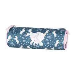 -Trousse ronde textile motif chevaux bella sara