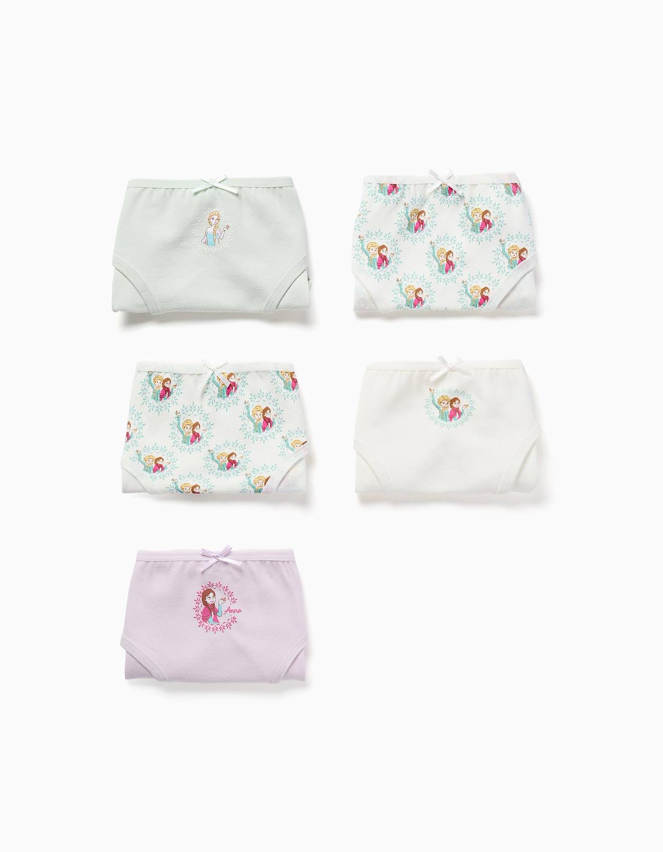 Lot De 5 Culottes En Coton Avec Imprims La Reine Des Neiges Multicolore 20 €
