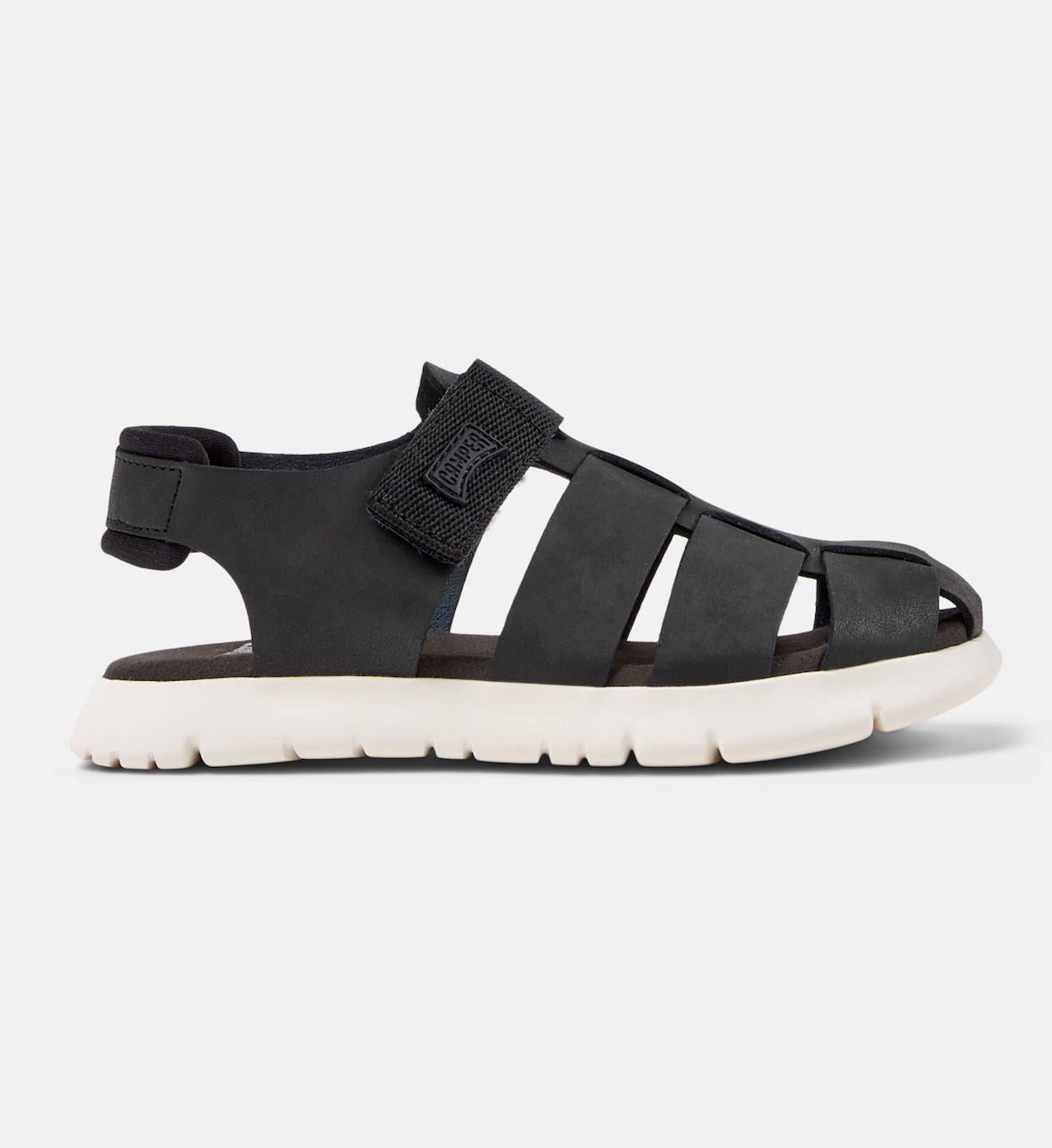 Sandales Garçon Cuir Oruga Noir 2 Sandales Garçon Cuir Oruga Noir 2