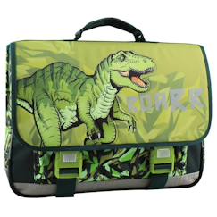 -Cartable garçon polyester imprimé dinosaure t-rex