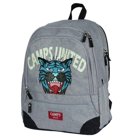 Sac à dos scolaire tigre camps united 42 cm - 2 compartiments  - vertbaudet enfant