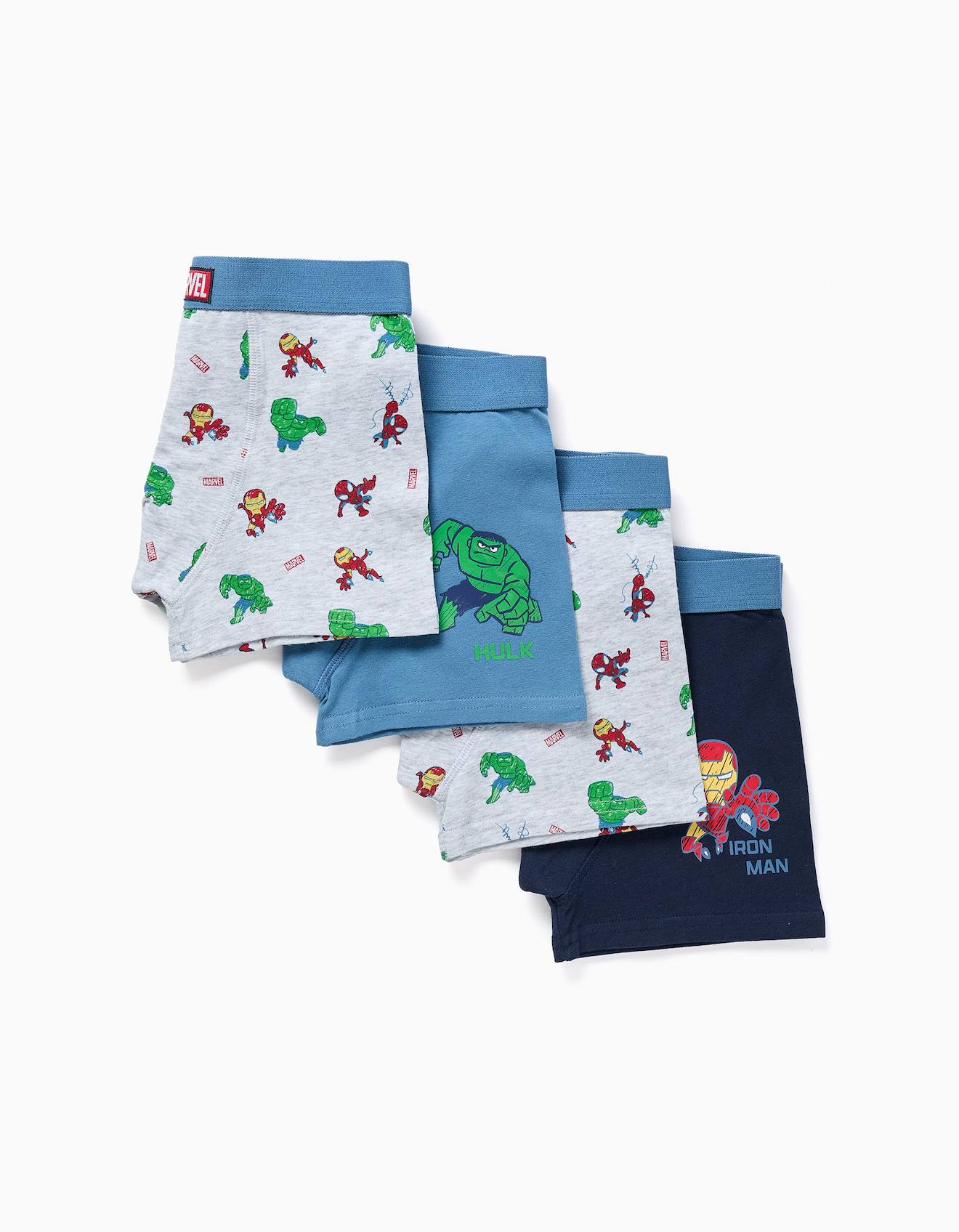 Lot De 4 Boxers En Coton Avec Imprims Marvel Multicolore 23 €