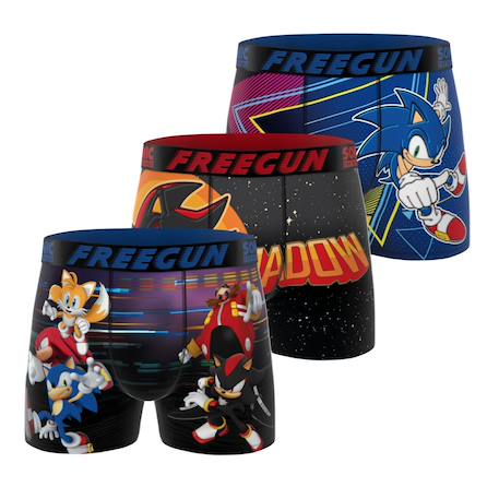 Garçon-Lot de 3 boxers junior sonic