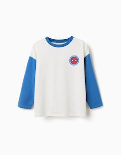 Garçon-T-shirt, polo, sous-pull-T-shirt-T-shirt en coton à manches longues et imprimés spider-man