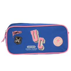 -Trousse rectangulaire 22 cm avec 2 compartiments zippés