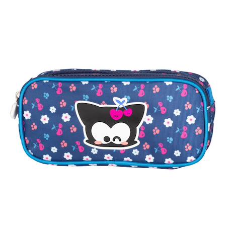 Fille-Accessoires-Trousse rectangulaire 2 compartiments zip chacha cherry
