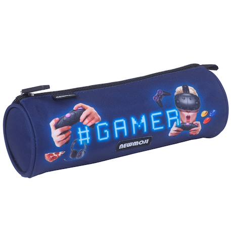 Fille-Accessoires-Fourniture scolaire-Trousse ronde newmoji boy 22 cm (player)