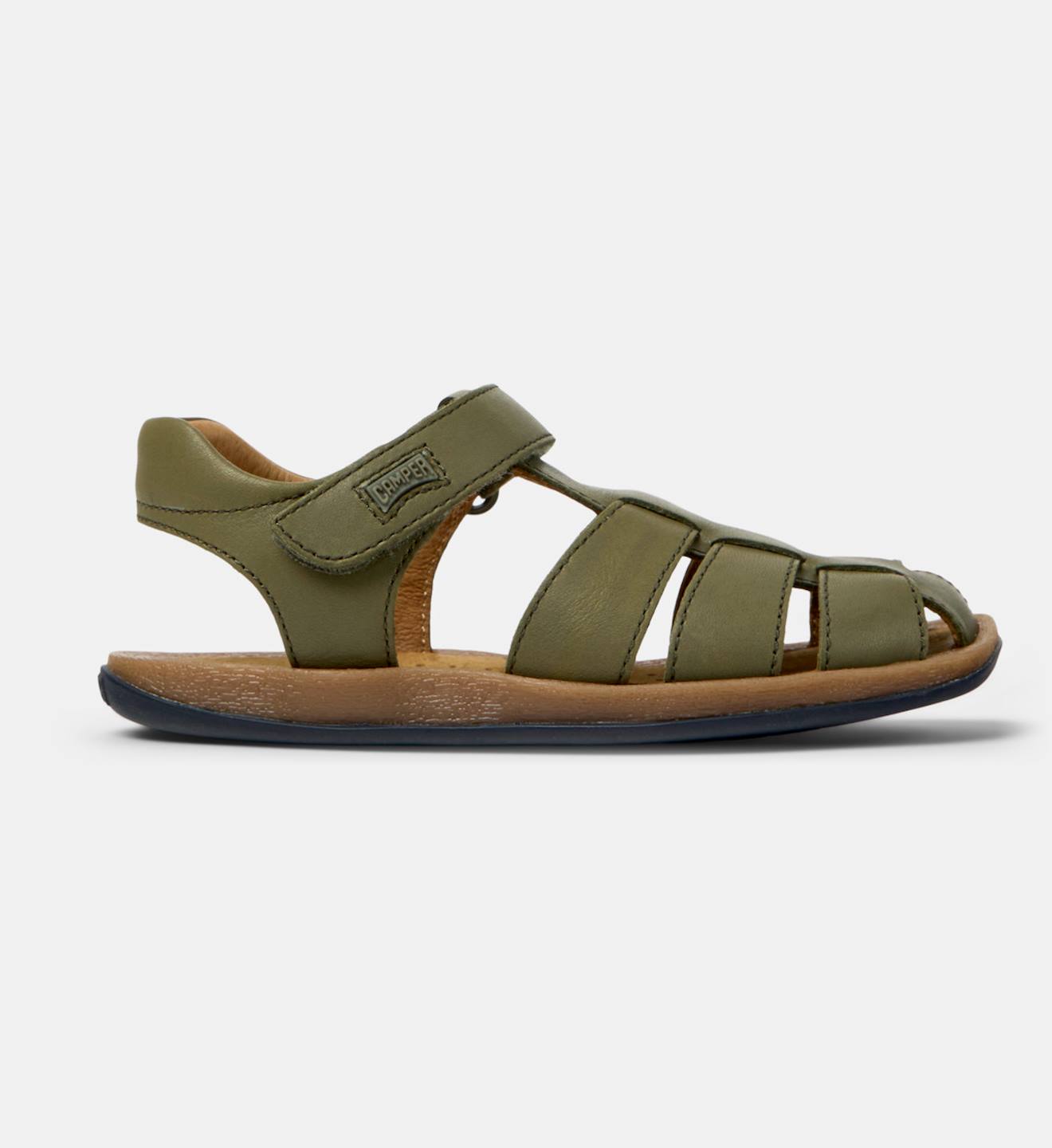Sandales Fille Cuir Bicho Vert Moyen