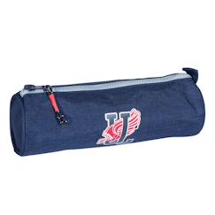 Trousse ronde textile effet denim  - vertbaudet enfant