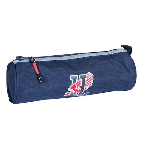 Fille-Accessoires-Fourniture scolaire-Trousse ronde textile effet denim