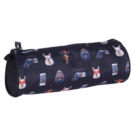 Garçon-Accessoires-Fourniture scolaire-Trousse-Trousse ronde newmoji boy 22 cm (selfie)