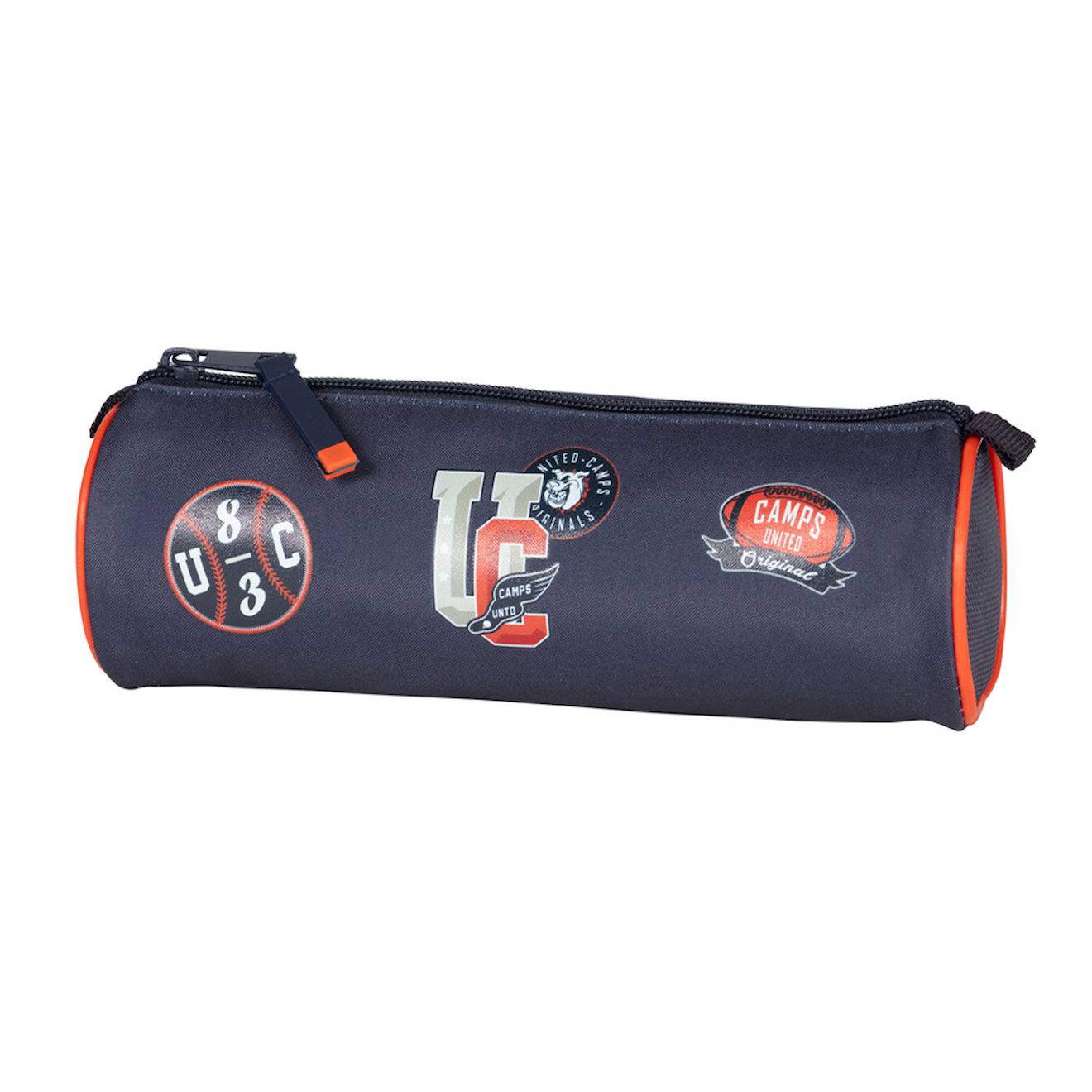 Trousse Cylindre 22 Cm Lotus Fermeture Zippe Bleu Gris Anthracite Ble 11 €