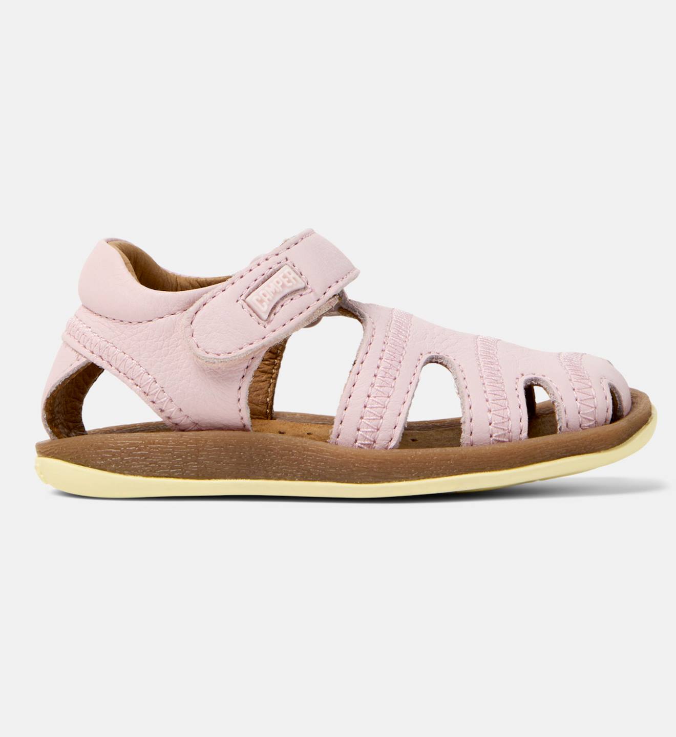Sandales Fille Cuir Bicho Rose Pastel