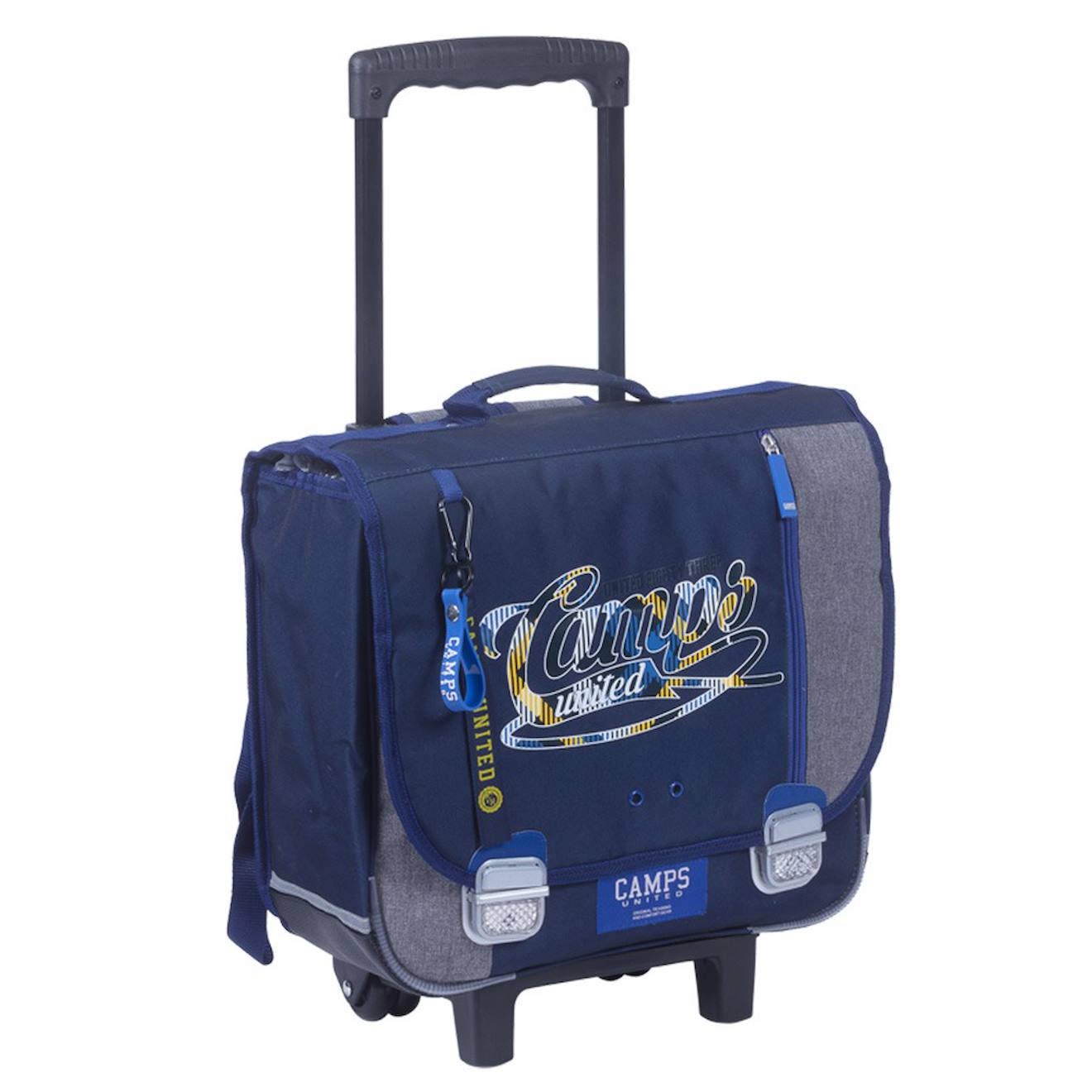 Cartable À Roulettes Camps Fancy 38 Cm – 2 Compartiments Bleu / Bleu / Marine / Gris