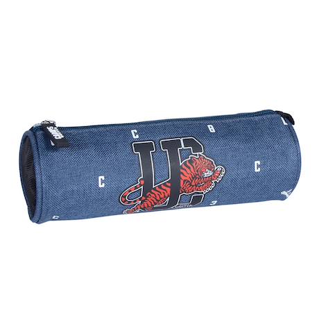 Trousse ronde textile effet denim  - vertbaudet enfant