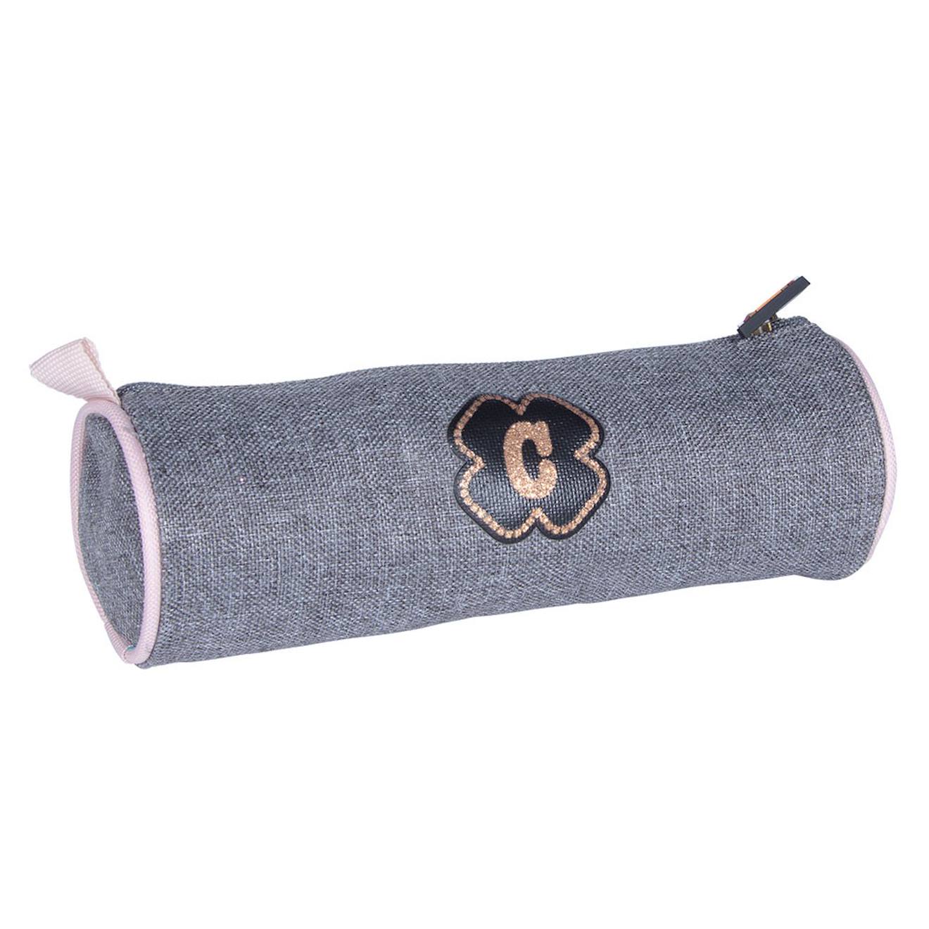 Trousse Cylindre Fermeture Zippe Style Boho Paillet 22 Cm Gris Bleu Bleu 11 €