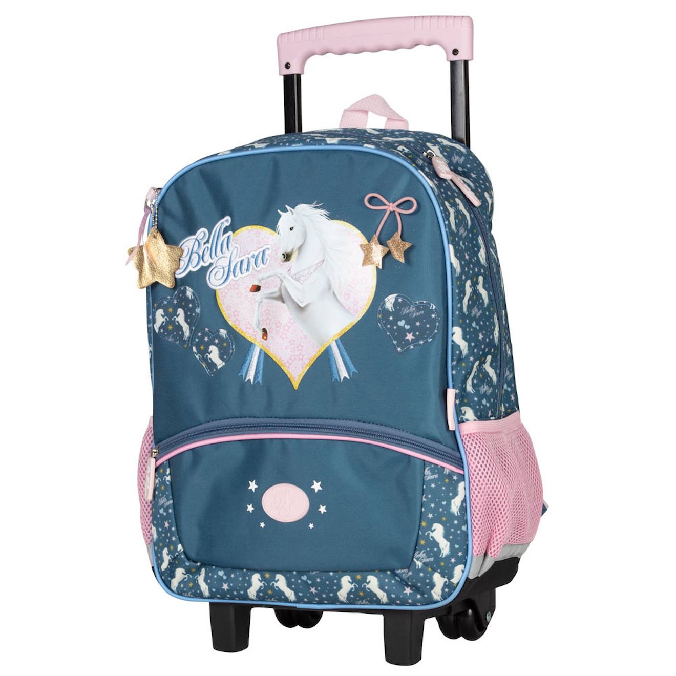 Sac À Dos À Roulettes Fille 43 Cm - Motif Cheval - Generique Bella Sara Violet