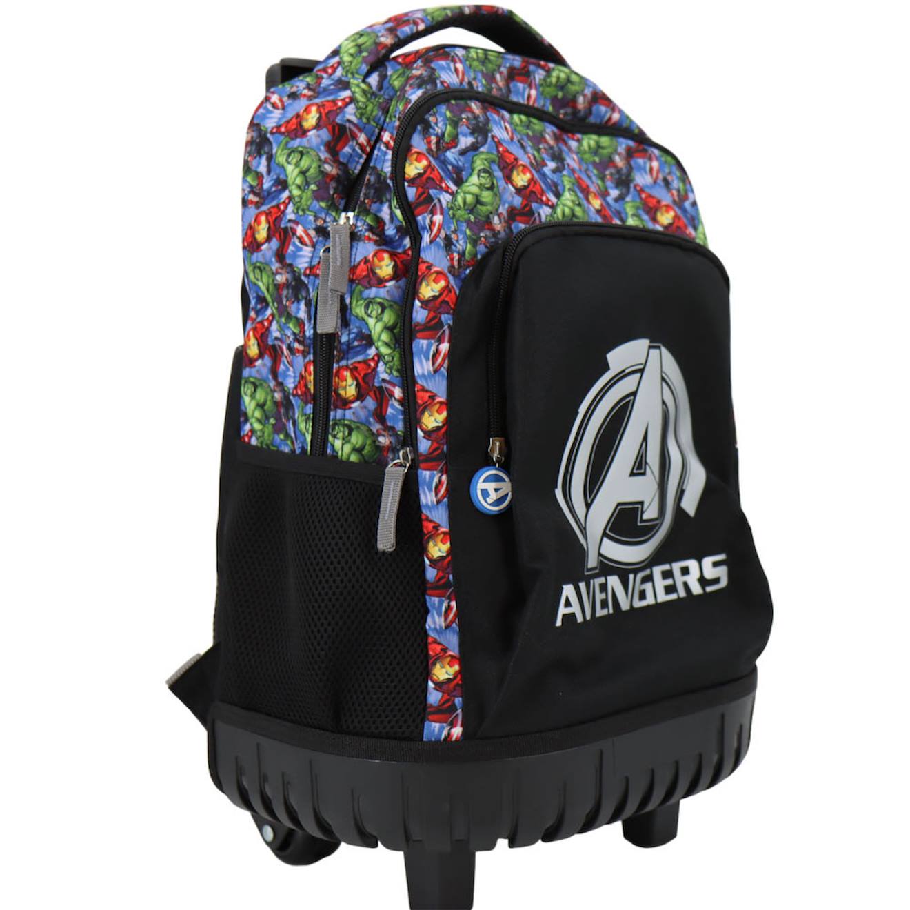 Sac À Dos Trolley Garçon Avengers Marvel Avec Base Rigide Protectrice 43 Cm Noir / Multicolore