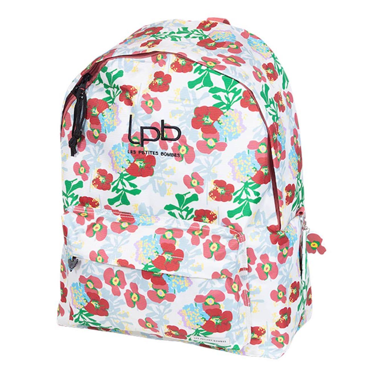 Sac À Dos Enfant 42 Cm Prairie Floral Avec Poches Zippées Les Petites Bombes Multicolore