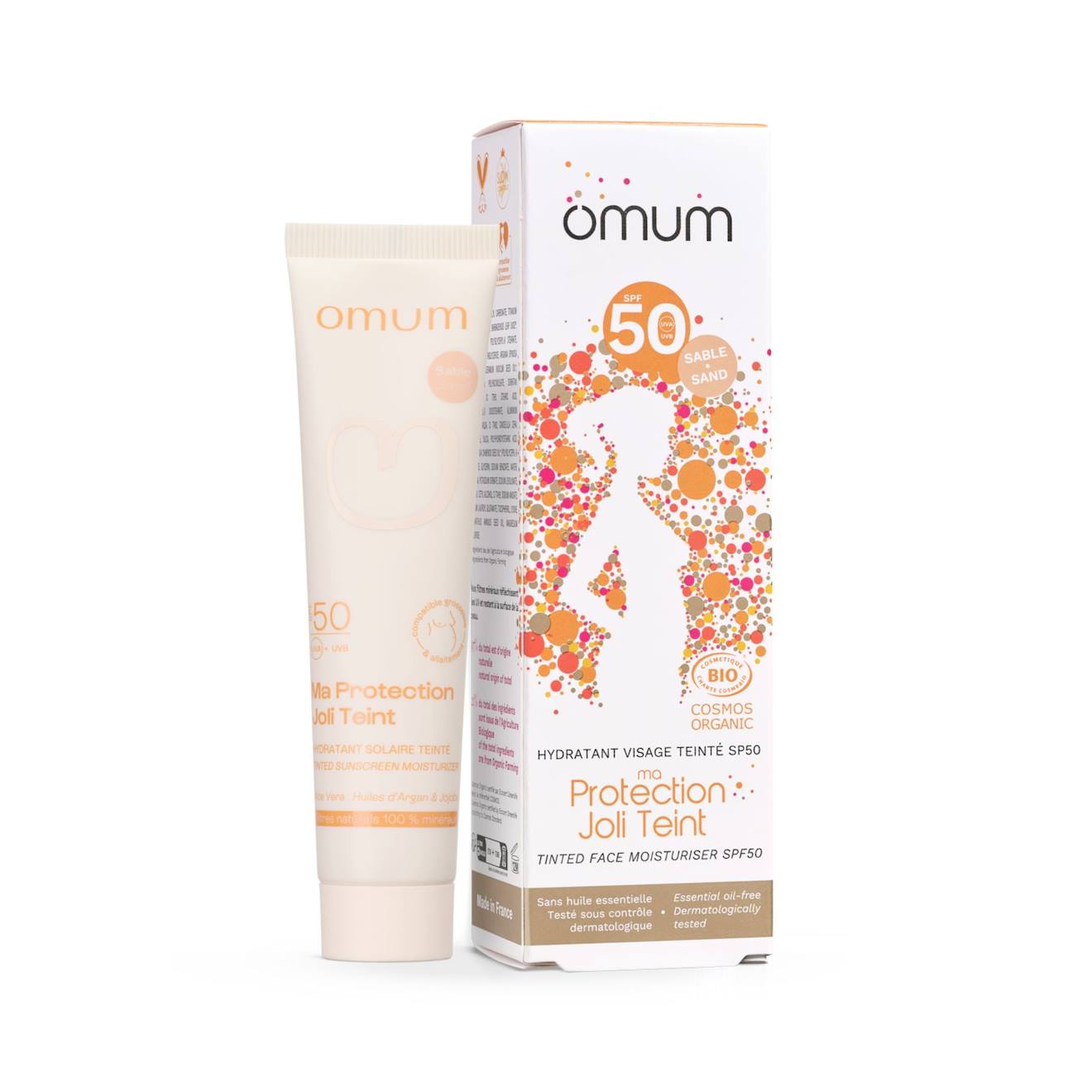 Crème Solaire Teintée Spf50 Sable Hydratant Visage Ma Protection Joli Teint - 40 Ml Multicolore