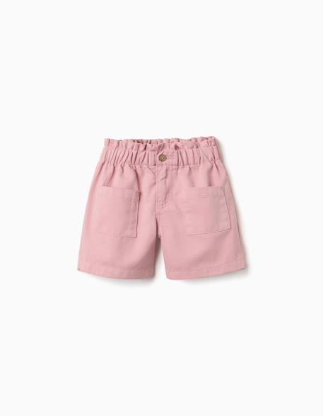 Fille-Short en sergé avec poches à l'avant