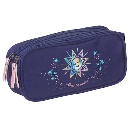 Garçon-Accessoires-Trousse rectangulaire 22 cm ettavee à double compartiment
