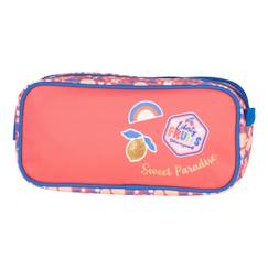-Trousse rectangle citron kip 22 cm à 2 compartiments kip