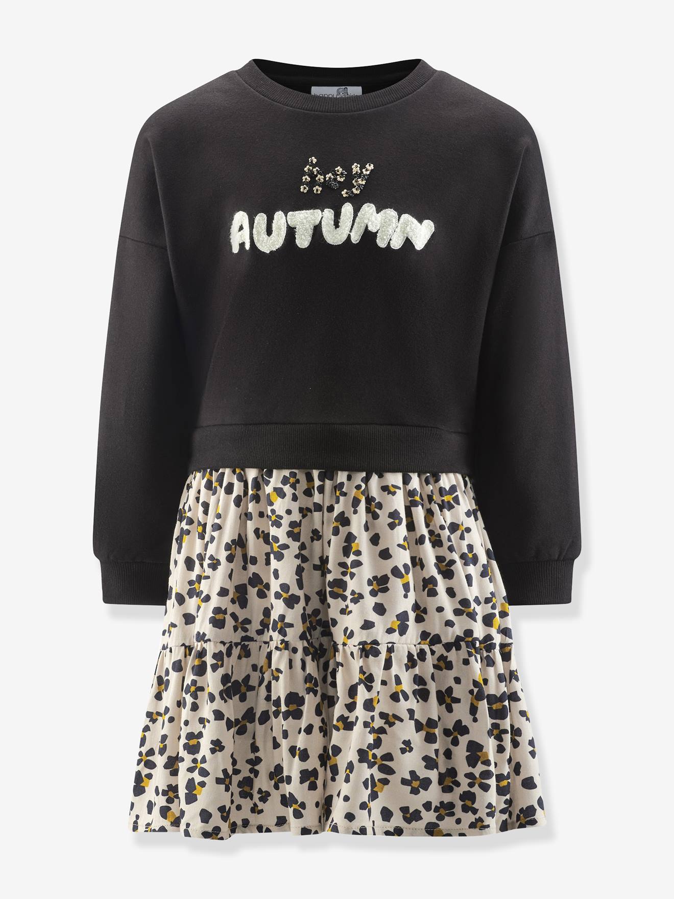 Robe Autumn fille Happy Girls noir