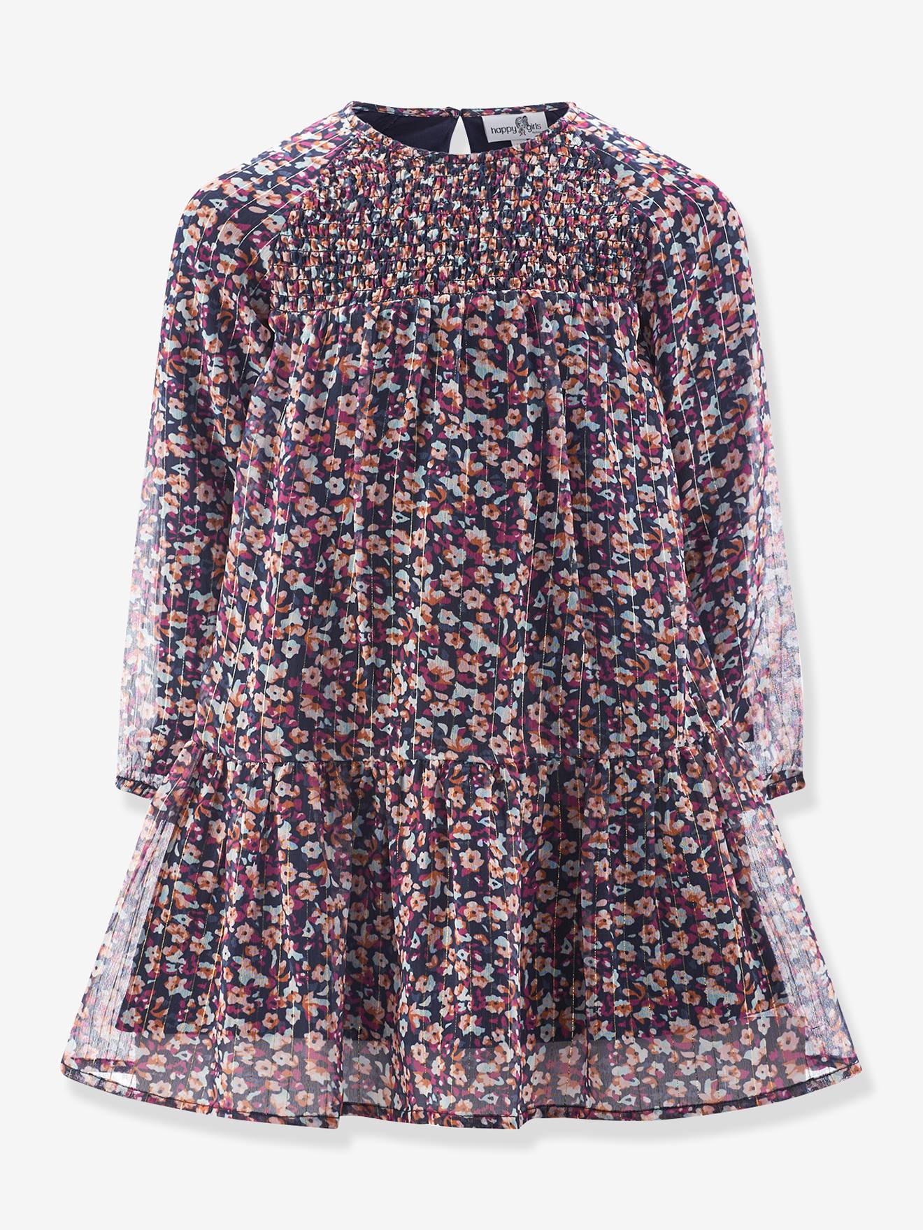 Robe avec motif floral fille Happy Girls multicolore