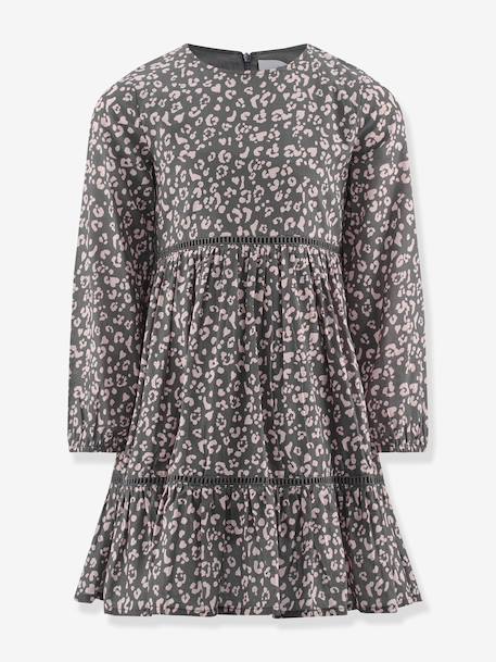 Fille-Robe à volants étagés avec imprimé léopard fille Happy Girls