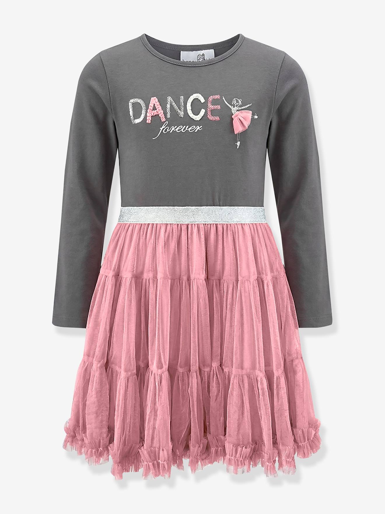 Robe avec jupe en tulle Dance fille Happy Girls vieux rose