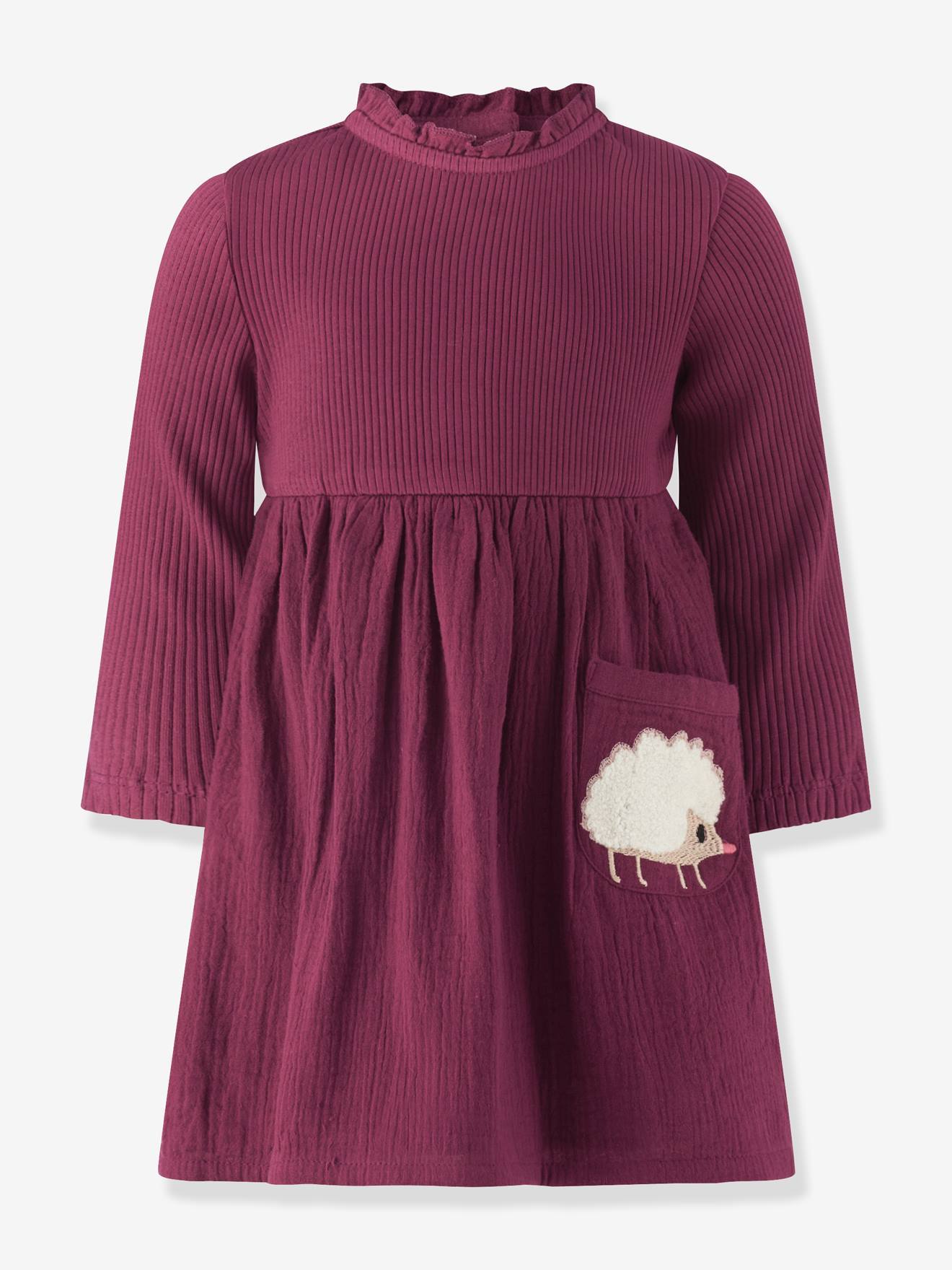 Robe avec hérisson fille Happy Girls bordeaux Robe avec hérisson fille Happy Girls bordeaux