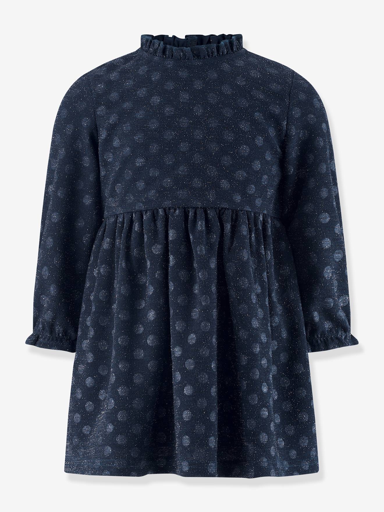 Robe avec pois et paillettes fille Happy Girls marine Robe avec pois et paillettes fille Happy Girls marine