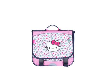 Fille-Accessoires-Fourniture scolaire-Cartable-Hello kitty - cartable scolaire 38 cm lovely - rose - 2 compartiments- primaire