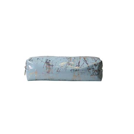 Trousse scolaire rectangulaire brillante - bleu - fille - 1 compartiment  - vertbaudet enfant