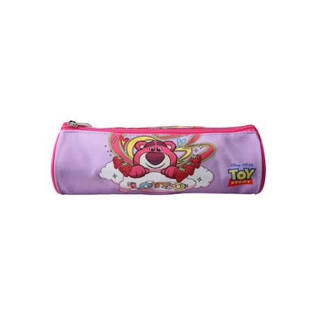 Fille-Toy story - trousse scolaire ronde - rose - fille - 1 compartiment