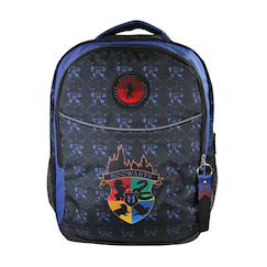 Harry potter - sac à dos scolaire enfant - bleu/noir - 2 compartiments  - vertbaudet enfant