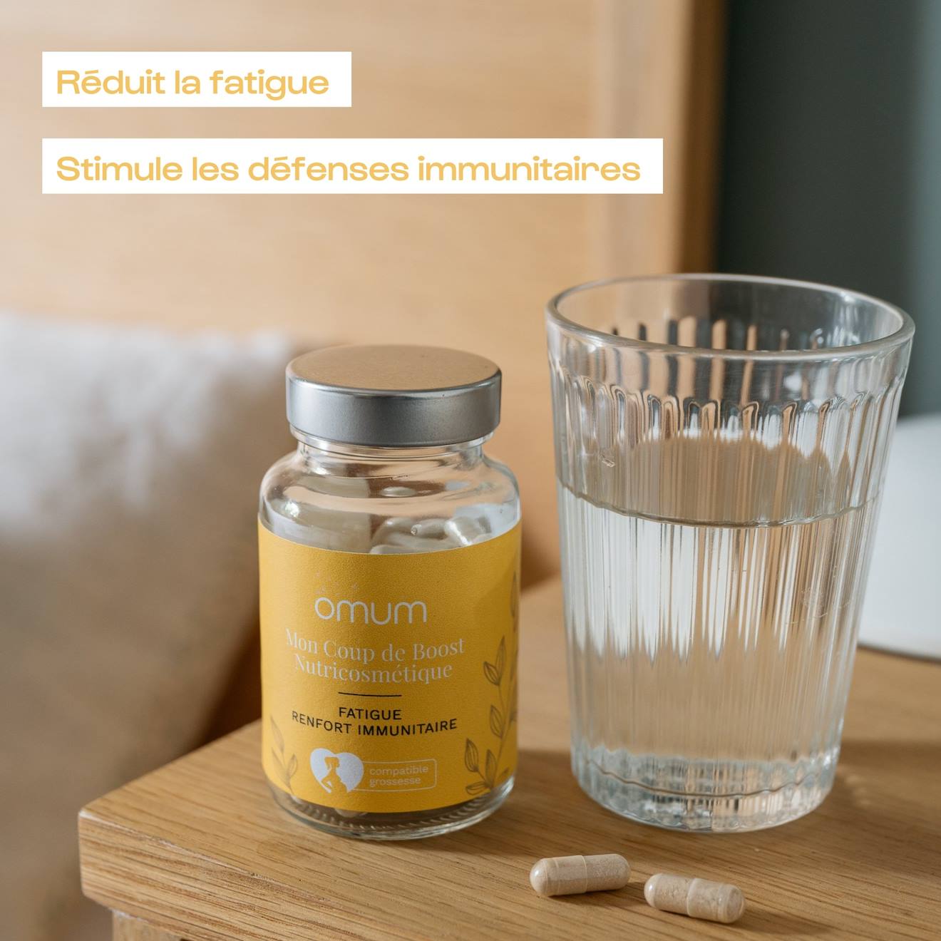 Complément Alimentaire Maternité Fatigue Et Immunité Mon Coup De Boost - 60 Gélules 1 Mois Multicolore (Omum) - Image 1