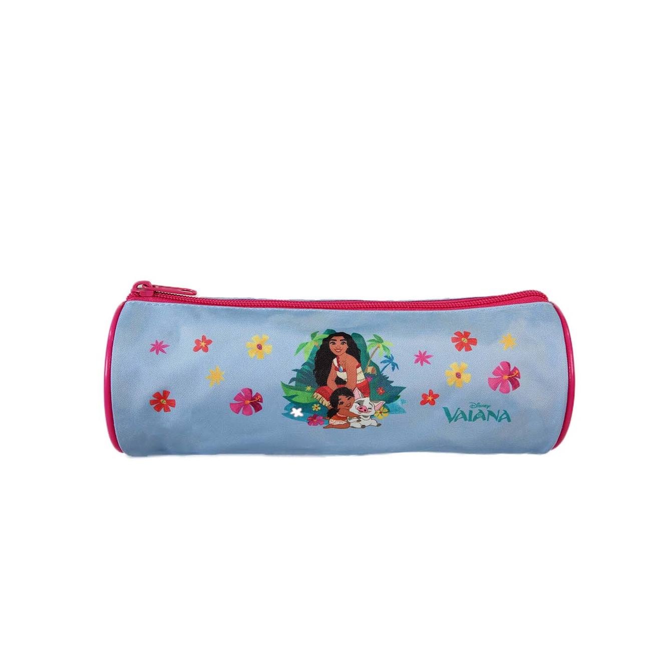 Vaiana - Trousse Scolaire Ronde - Bleu Ciel - Fille - 1 Compartiment Bleu 12 €