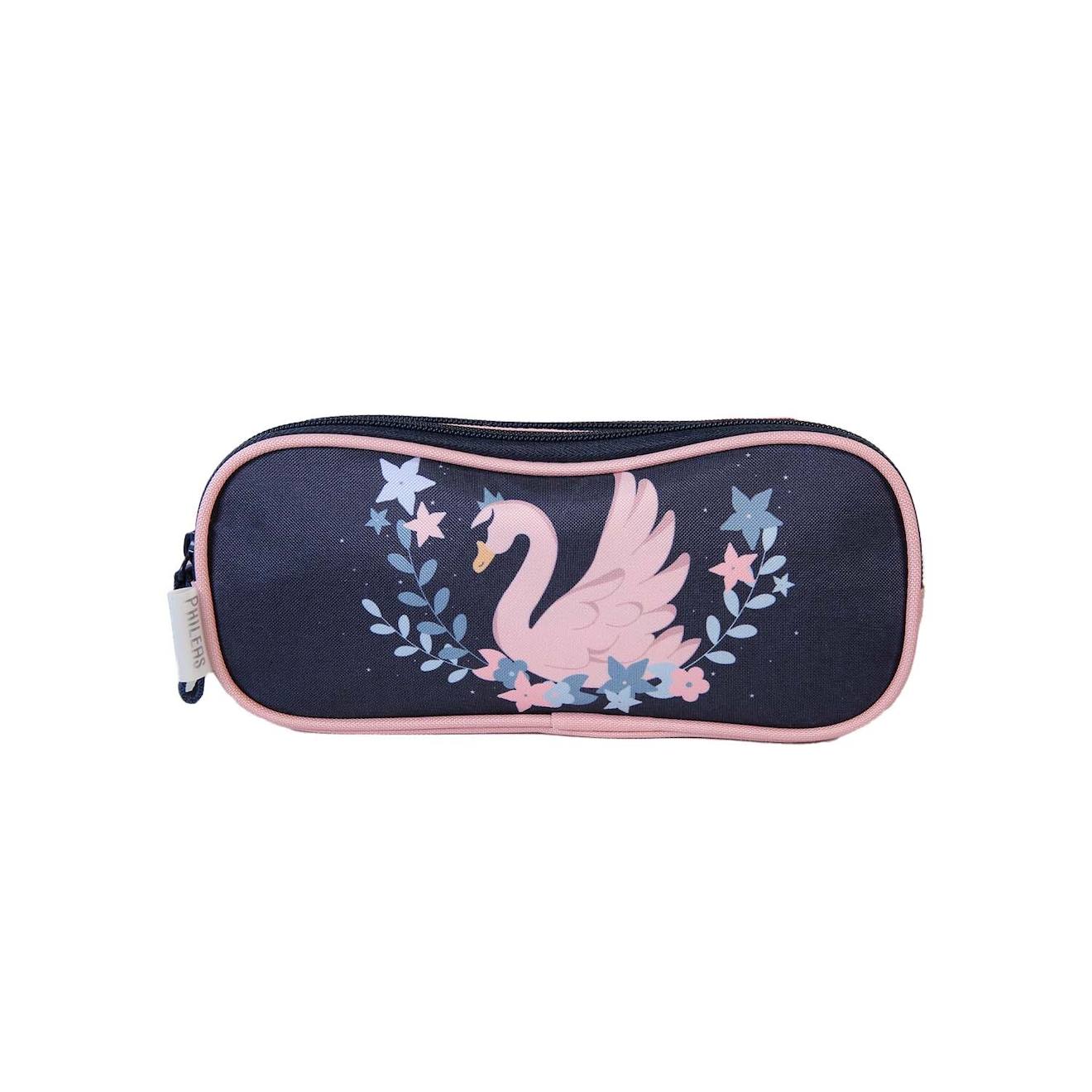 Phileas - Trousse Scolaire Cygne - Bleurose - Fille - 2 Compartiments Zipp Bleu 15 €