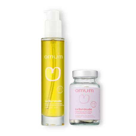 Omum - Duo In & Out Traitement Vergetures Peau Souple Et Élastique Huile Sèche 100 Ml + Complément 60 Gélules 1 Mois Multicolore