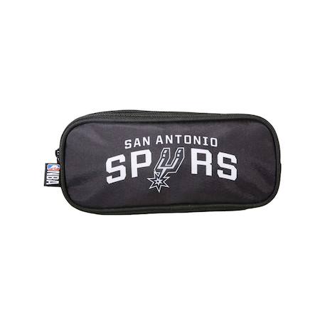 Garçon-Accessoires-Fourniture scolaire-Trousse-Nba san antonio spurs - trousse scolaire - noir - garçon - 2 compartiments zippé