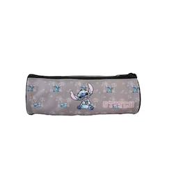 -Stitch? Trousse scolaire ronde - gris - 1 compartiment
