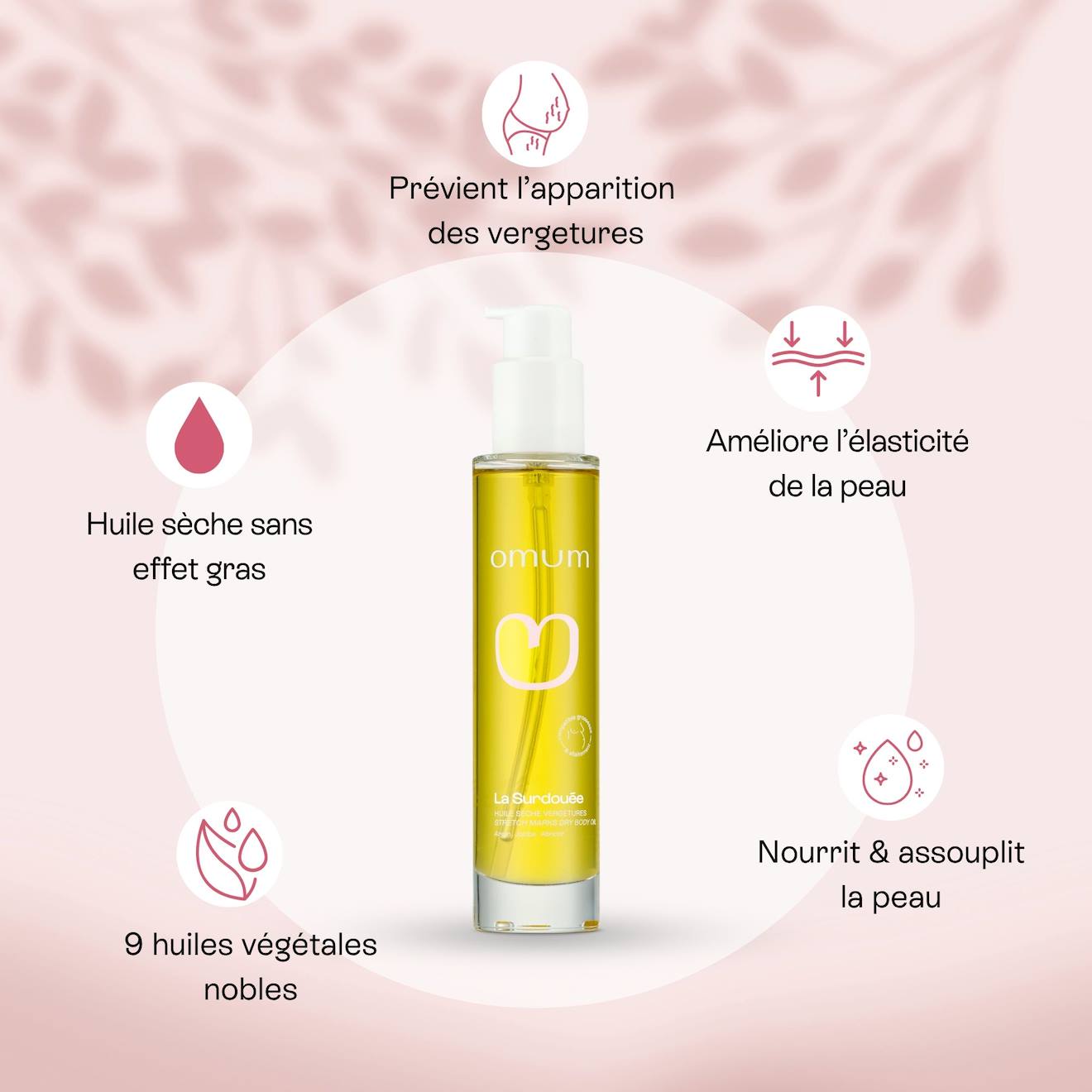 Huile Vergeture Grossesse Sèche La Surdouée - 2x100 Ml Multicolore (Omum) - Image 2