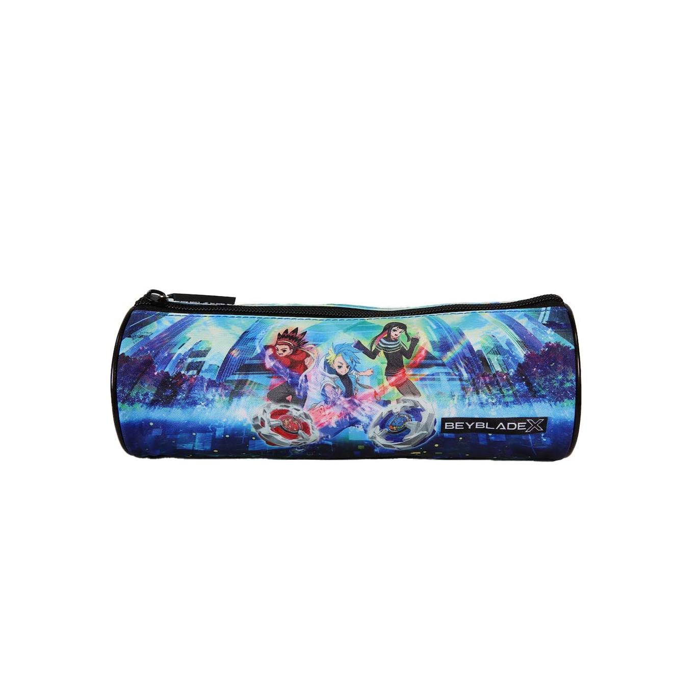 Beyblade - Trousse Scolaire Ronde - Bleu - Garon - 1 Compartiment Bleu 12 €