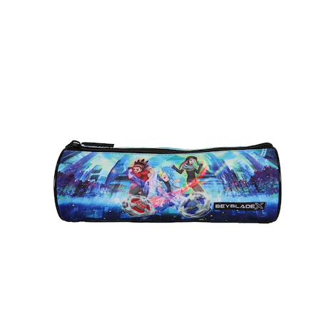 Garçon-Accessoires-Fourniture scolaire-Trousse-Beyblade - ? Trousse scolaire ronde - bleu - garçon - 1 compartiment