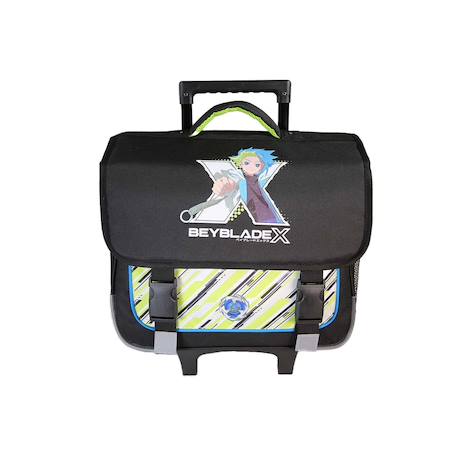 Garçon-Beyblade - ? Cartable scolaire - roulettes 38 cm - garçon - noir/vert - 2 compartiments