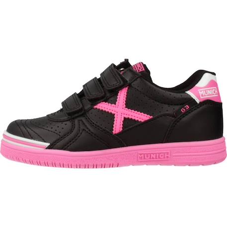 Basket enfant cuir cuir Noir+Noir 014 8 - vertbaudet enfant 